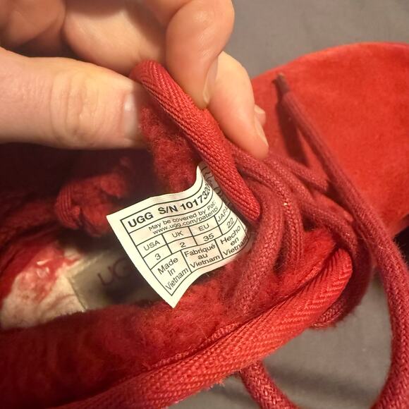 Ugg Boots Booties UGG Big Kids NEUMEL II Boots Samba Red Size 3 - Picture 5 of 6